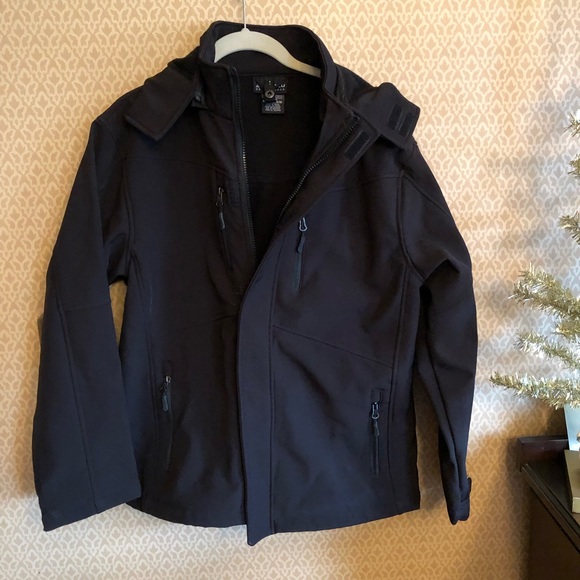 Snozu Other - Boys Snozu performance hooded jacket, black. 14/16